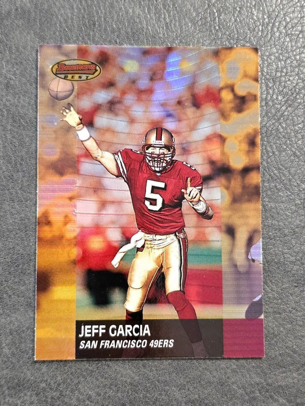 2001 Bowman's Best #83 Jeff Garcia Football Card